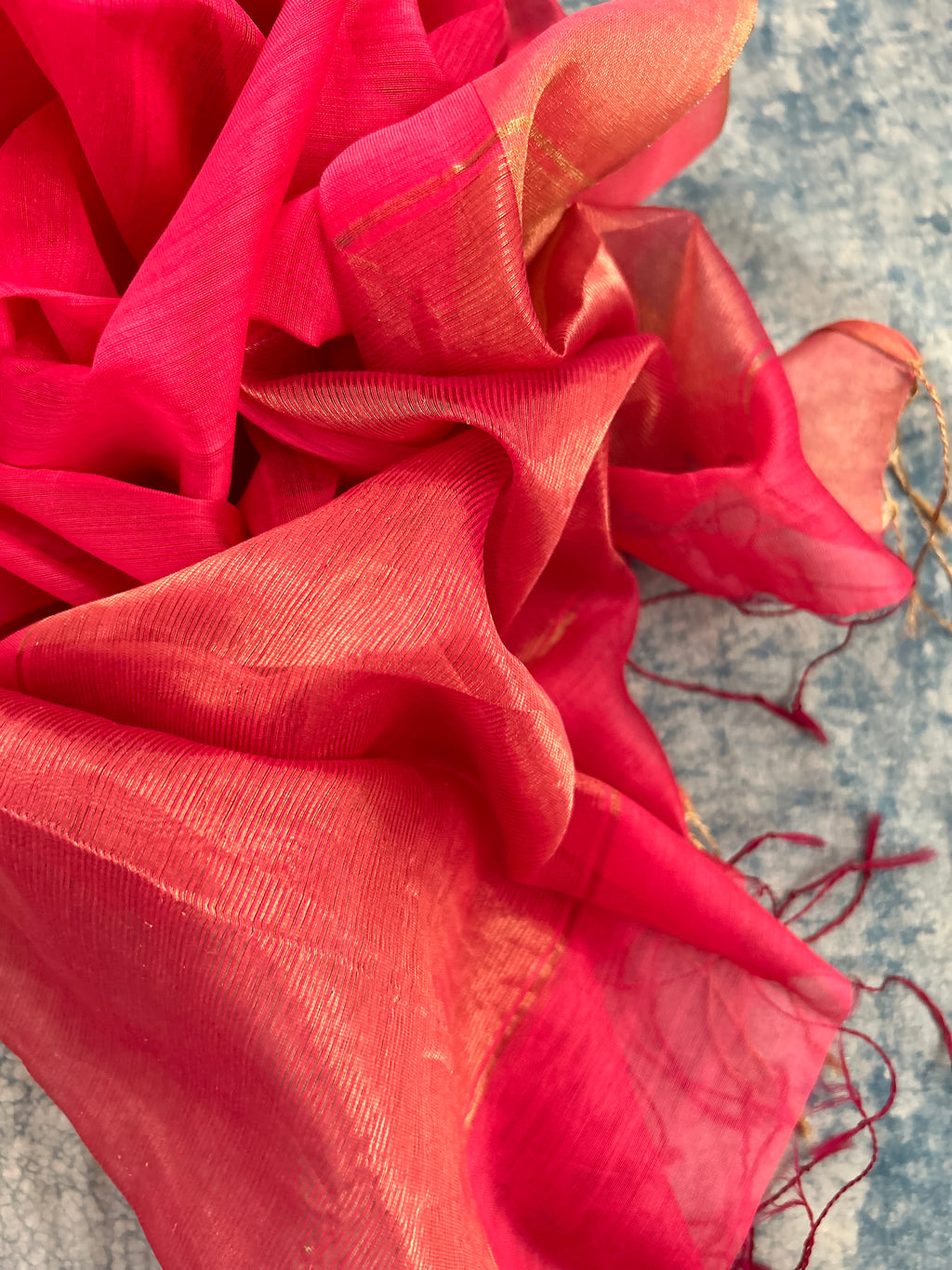 Handwoven Maheshwari Kurta dupatta set