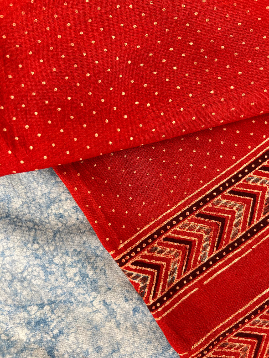 Natural Dyes Hand Block Ajrakh Dupatta