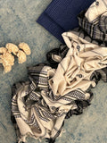 Handspun Handwoven Kotpad Suit Set - Blue Stripes