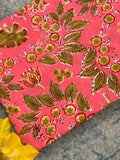 Hand Block Printed Azo free Dyed Cotton Kurta Fabric