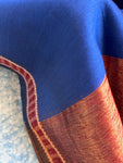 Handwoven Maheshwari Kurta Dupatta Set - Maroon & Royal Blue