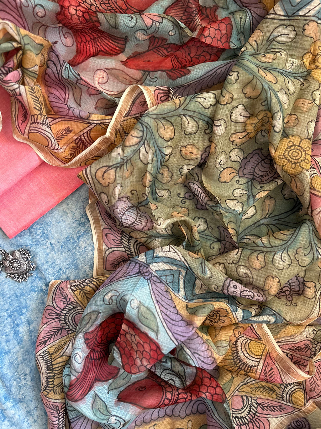 Handwoven Handcrafted Kalamkari Set