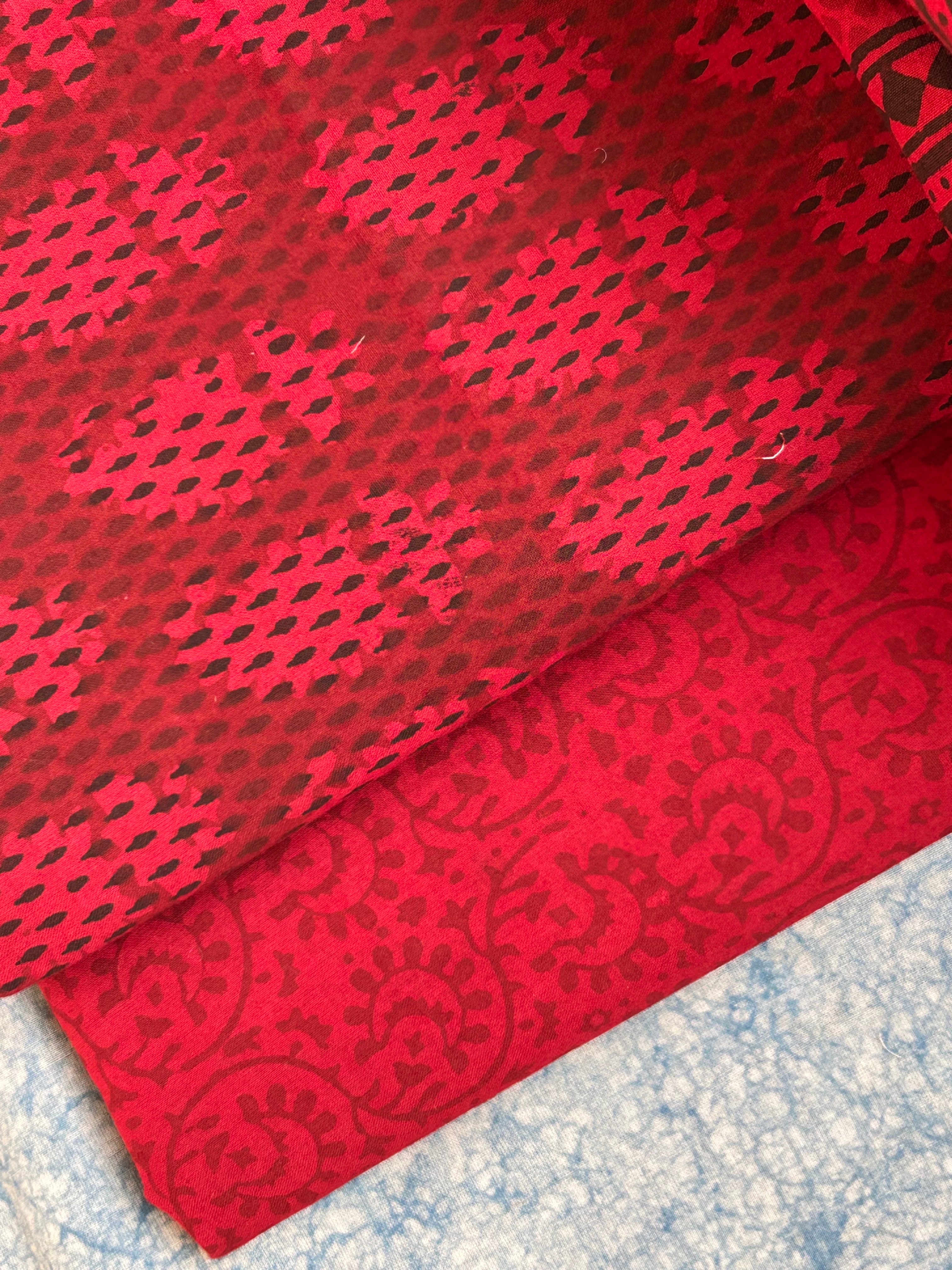 Natural Dyed Bagh Block Print Cotton Suit