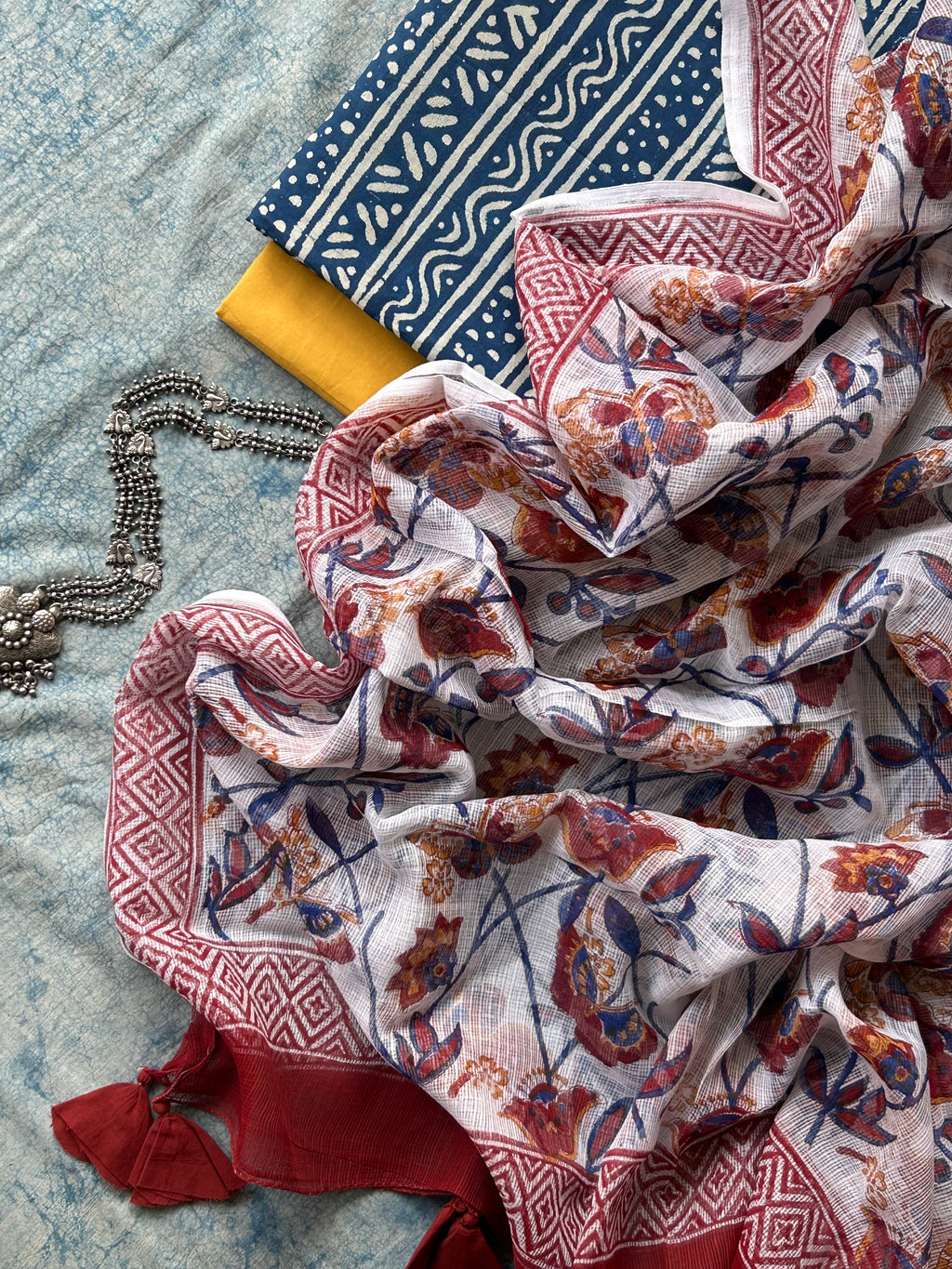 Handcrafted Cotton Kota Suit