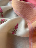 Handwoven Chikankari Work Maheshwari Set