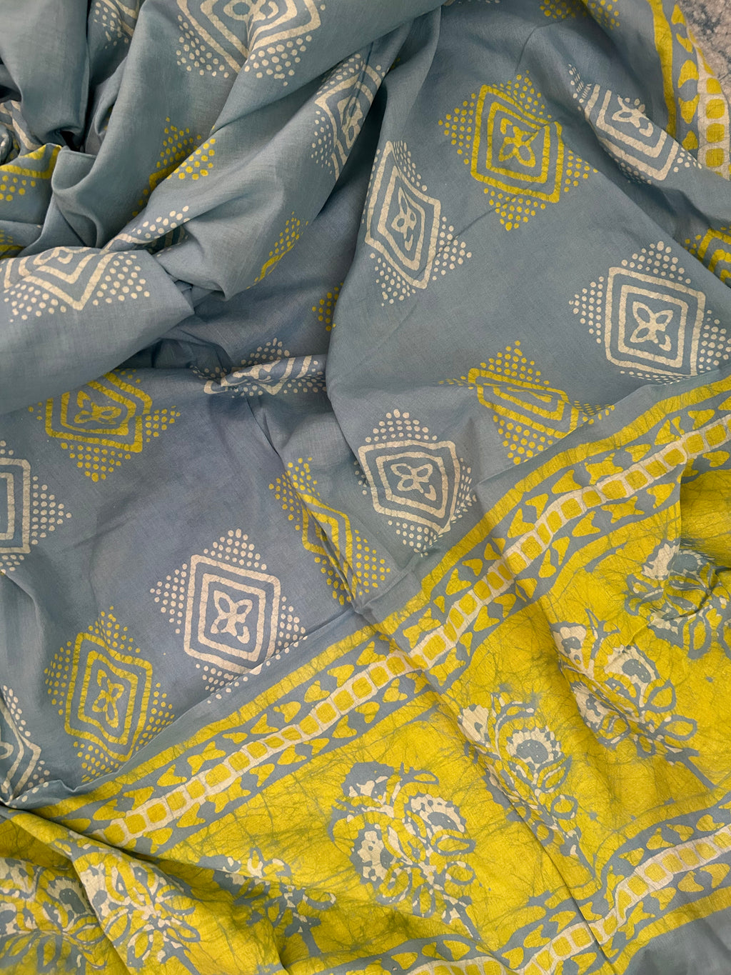 Handblock Batik Cotton Suit