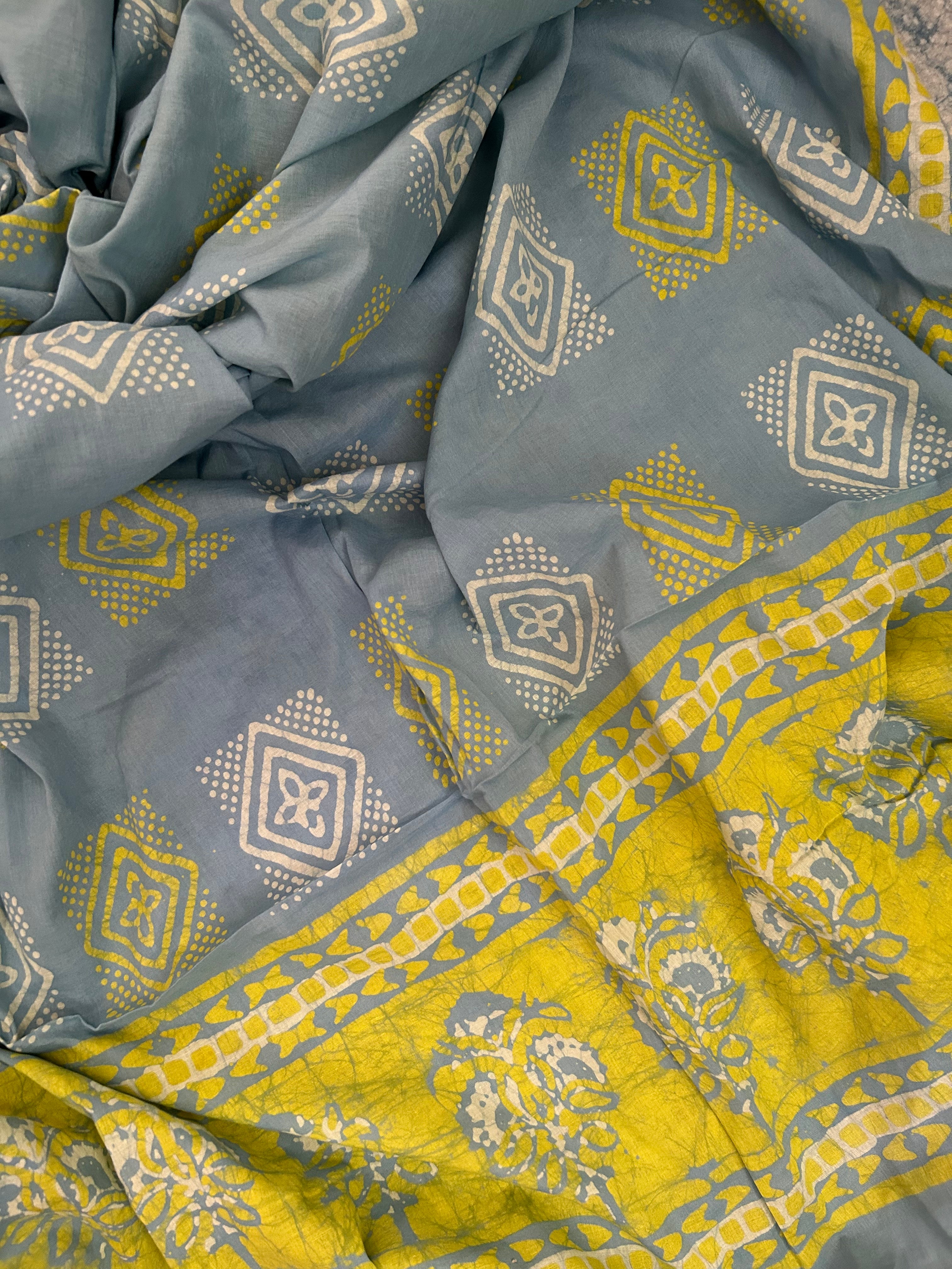 Handblock Batik Cotton Suit