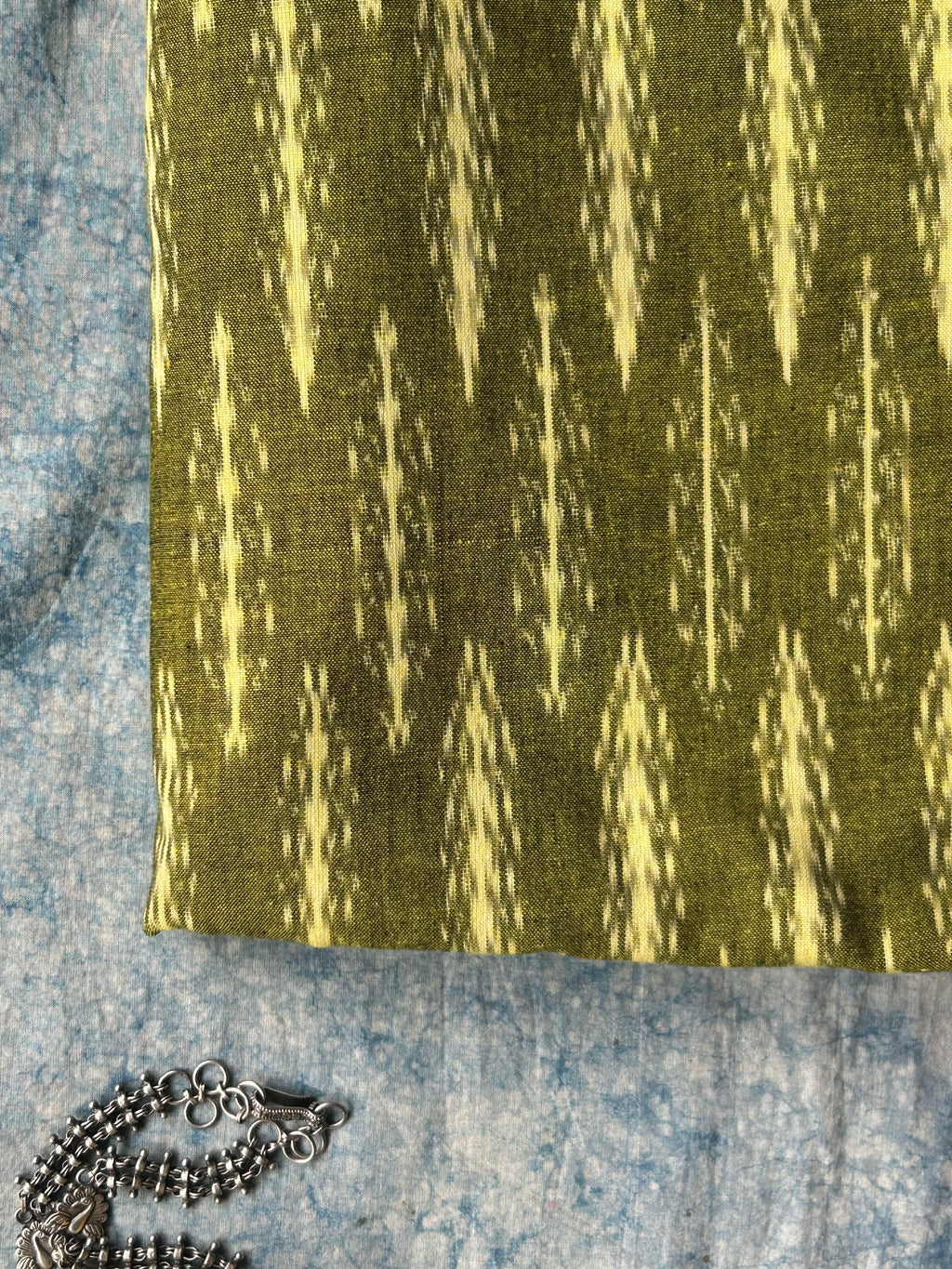 Handwoven Ikat Kurta Dupatta Set