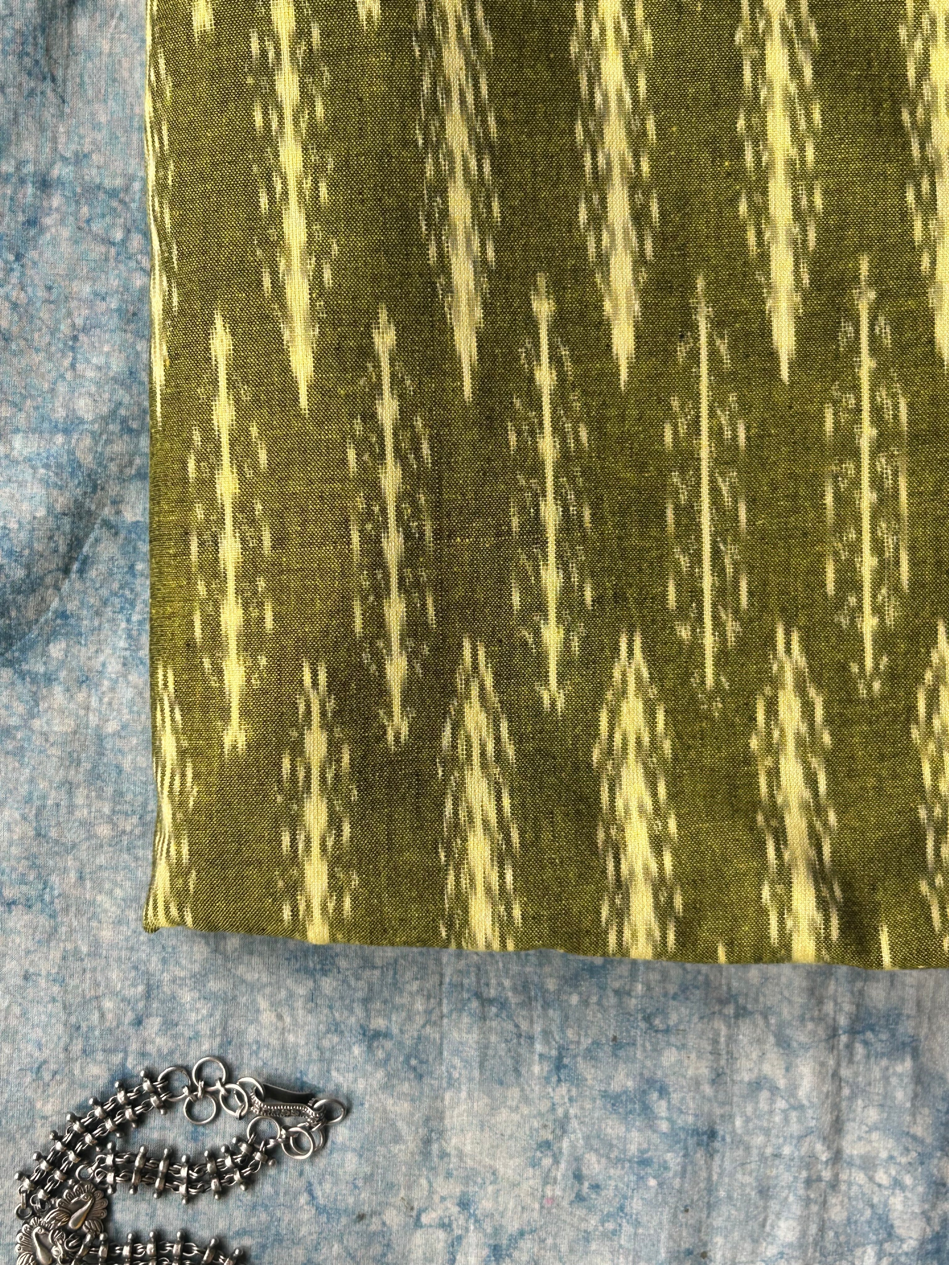 Handwoven Ikat Kurta Dupatta Set