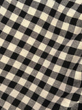 Handspun Handwoven Kotpad Fabric - Checkered Black(2.5m)