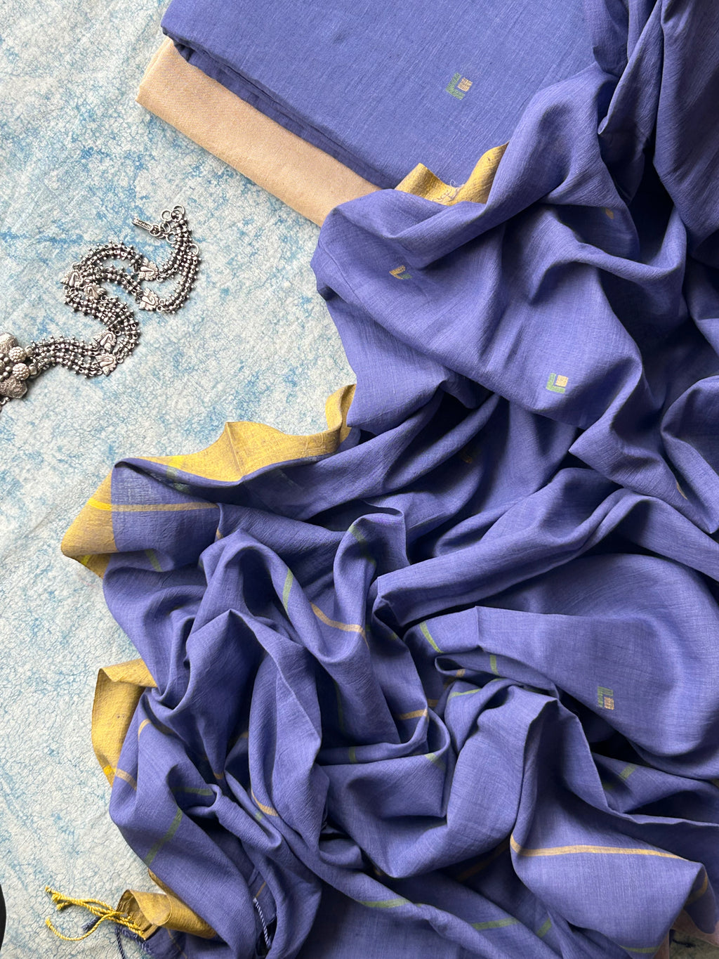 Mrida - Handwoven Bengal Jamdani Kurta Dupatta set