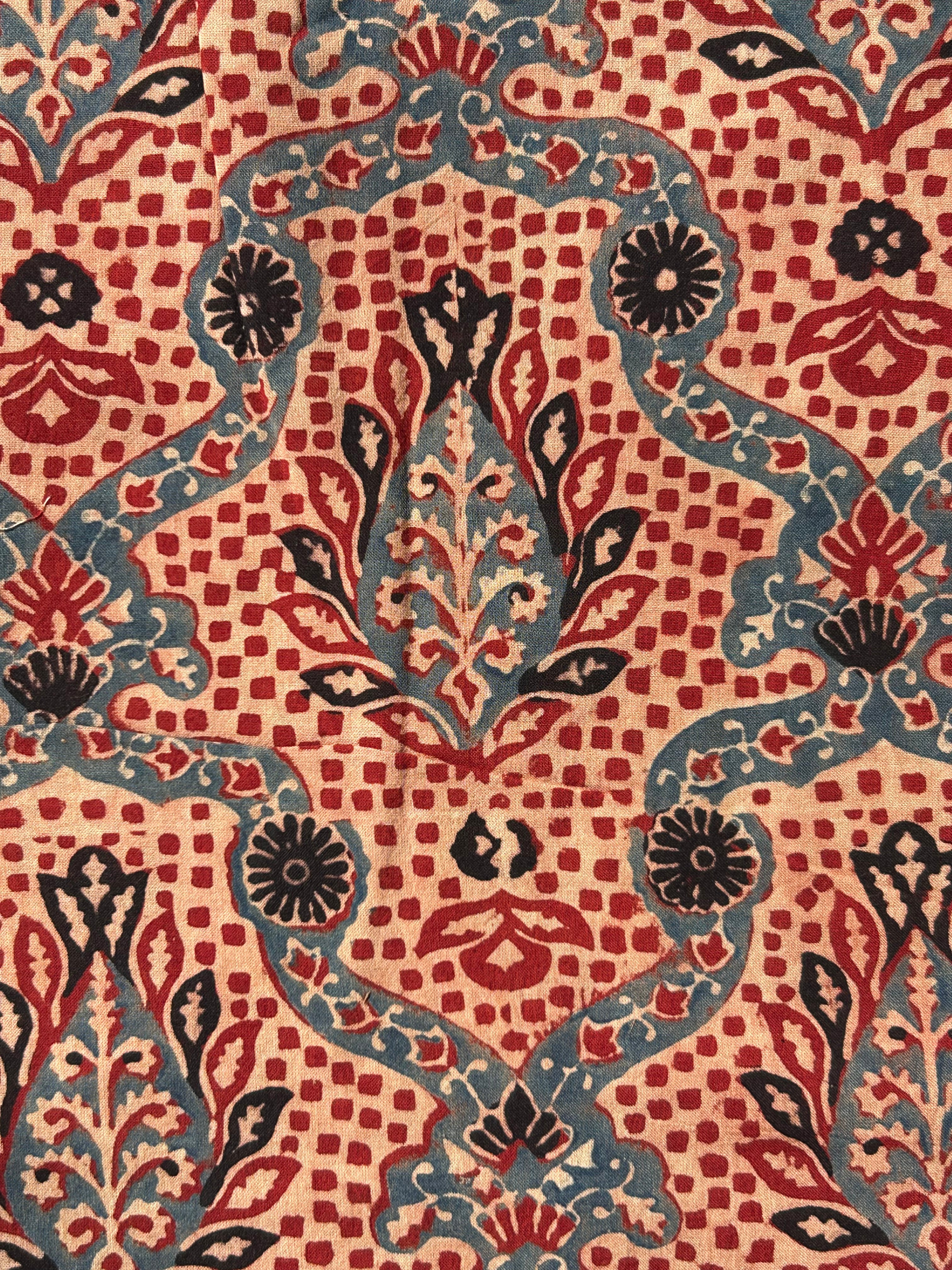 Natural Dyes Handblock Ajrakh Cotton Suit
