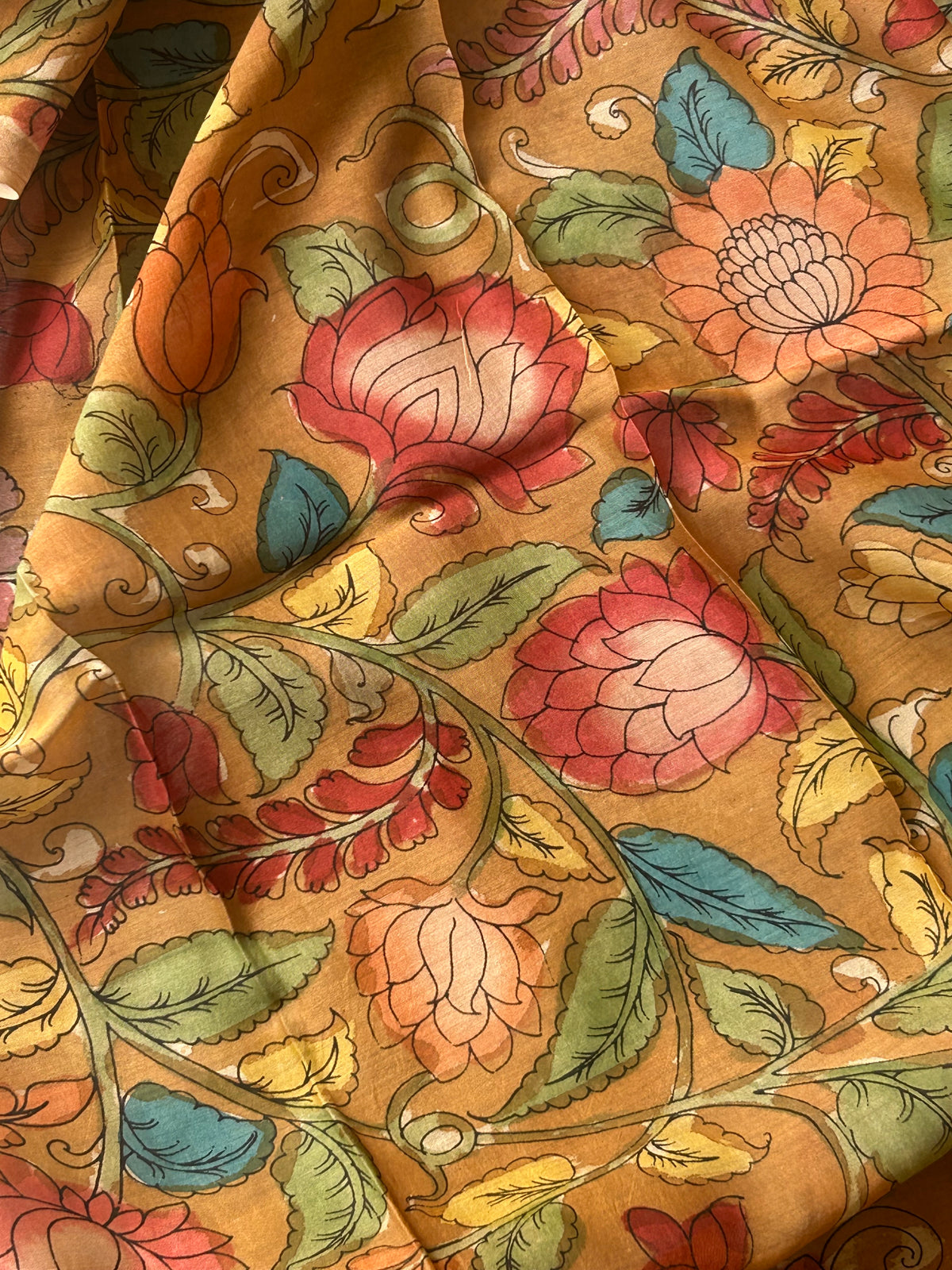Rukmini - Handwoven Handpainted Kalamkari Set