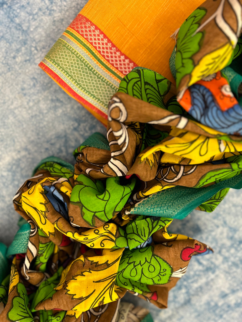 Handwoven Handcrafted Kalamkari Kurta Dupatta Set