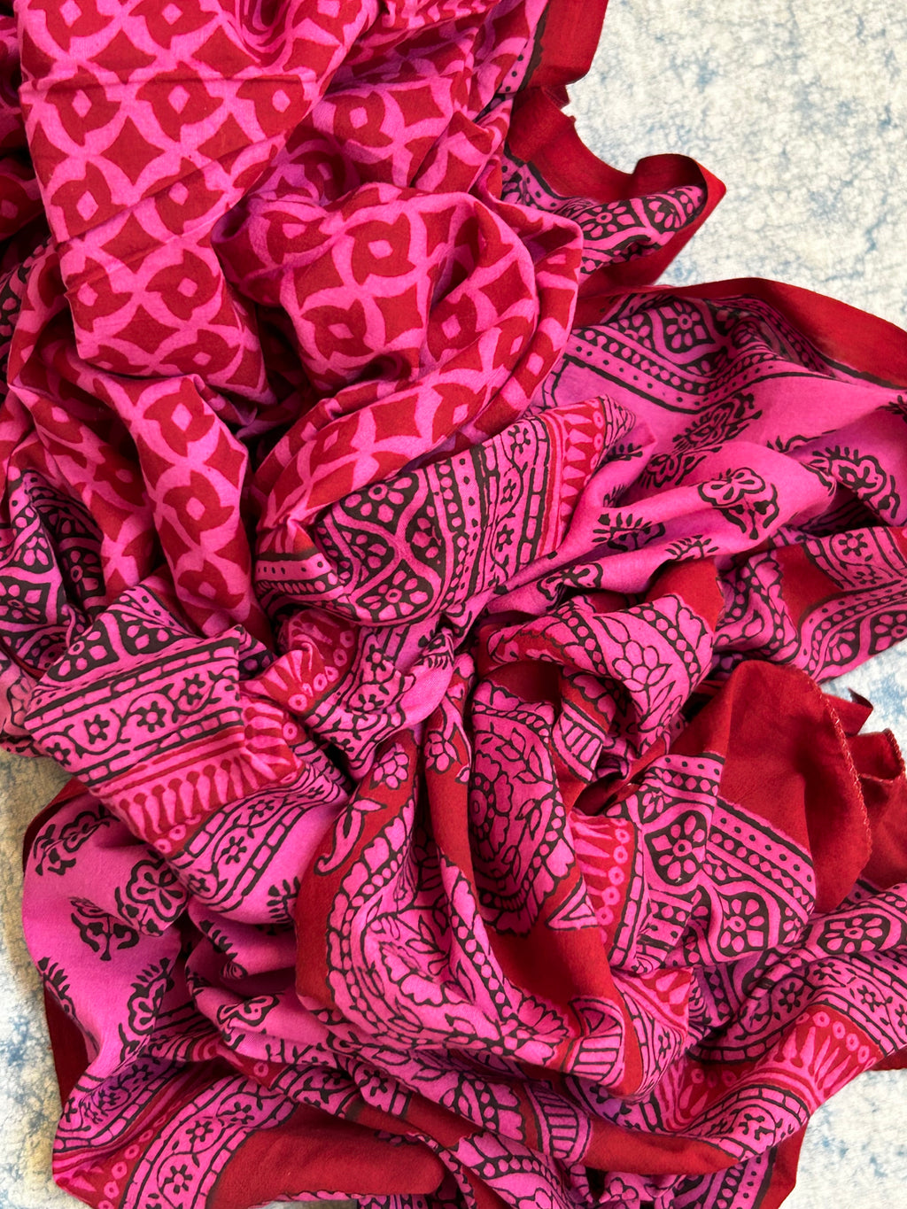 Natural Dyed Bagh Block Print Cotton Suit