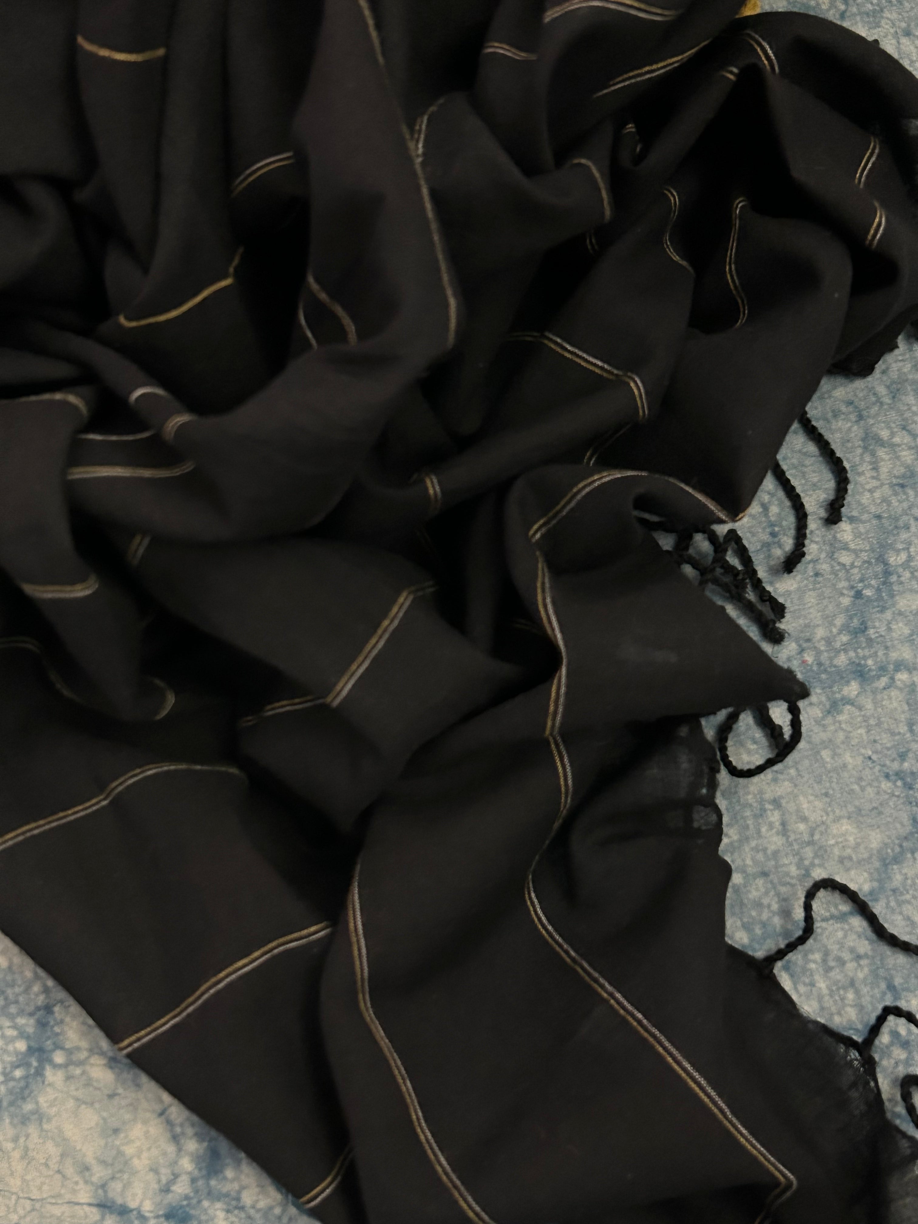 Kaajal - Handwoven Bengal Jamdani Kurta Dupatta set