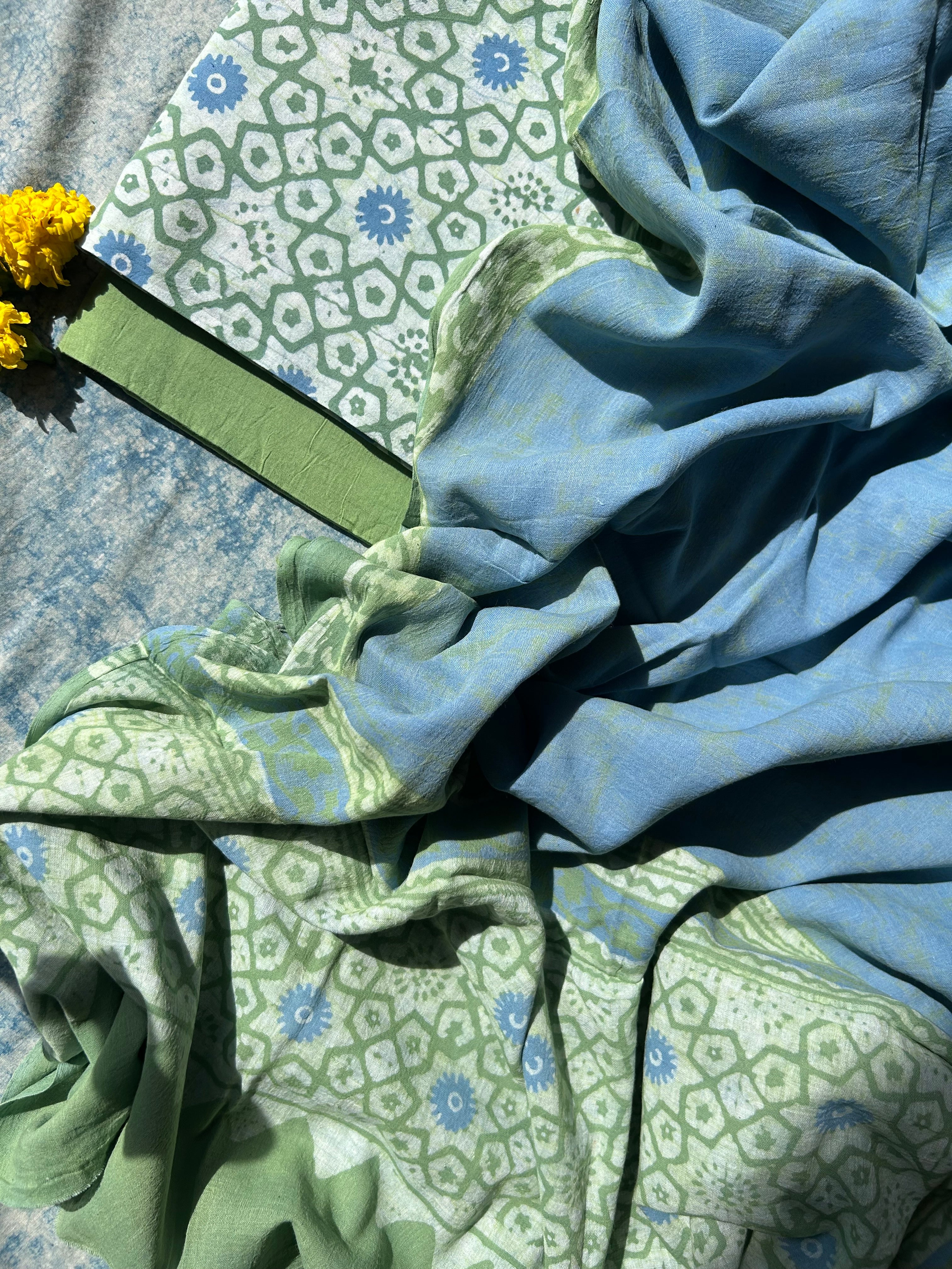 Handblock Batik Cotton Suit