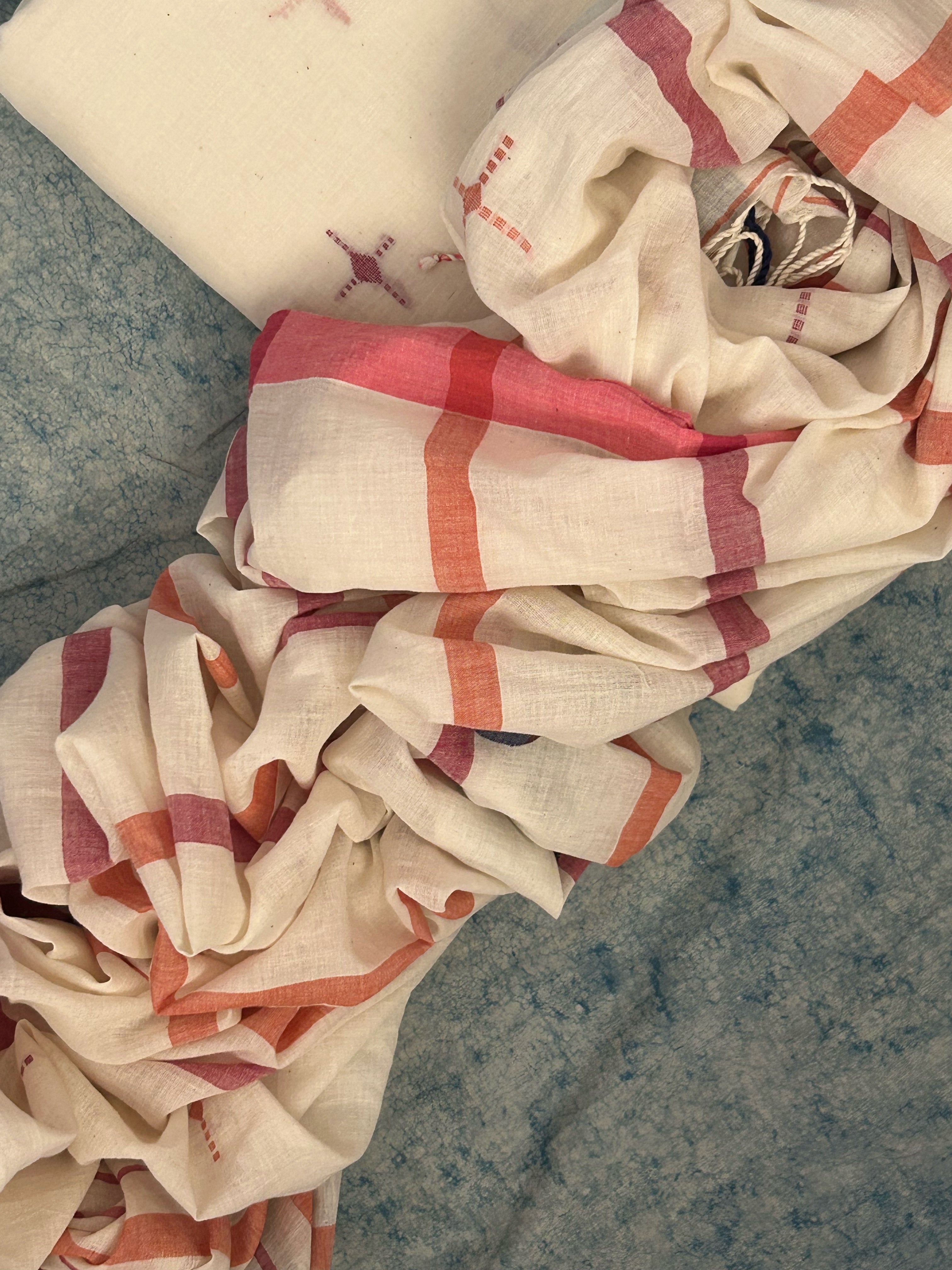 Daisy - Handwoven Bengal Jamdani Kurta Dupatta set