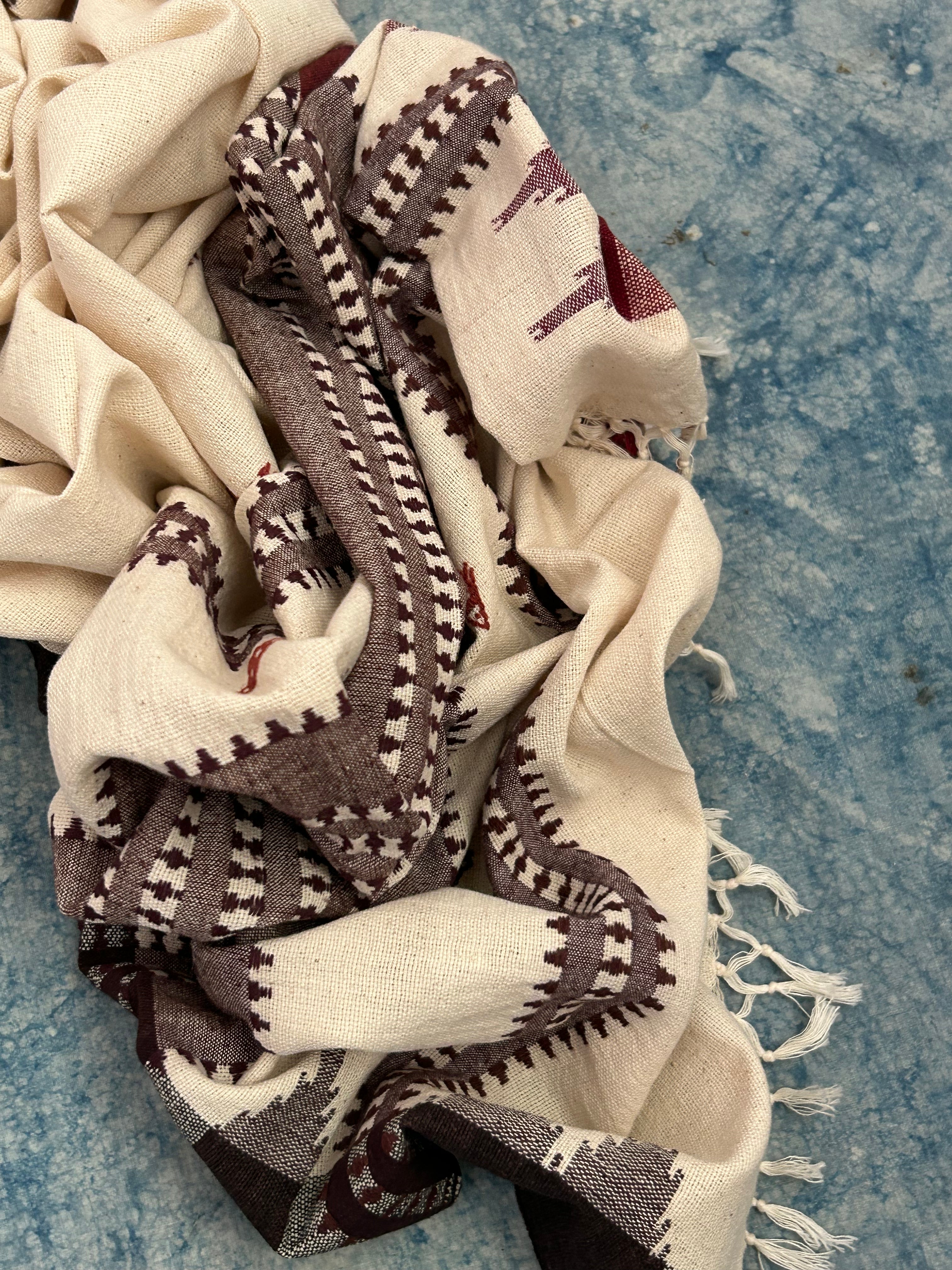 Handspun Handwoven Kotpad Kurta Dupatta Set