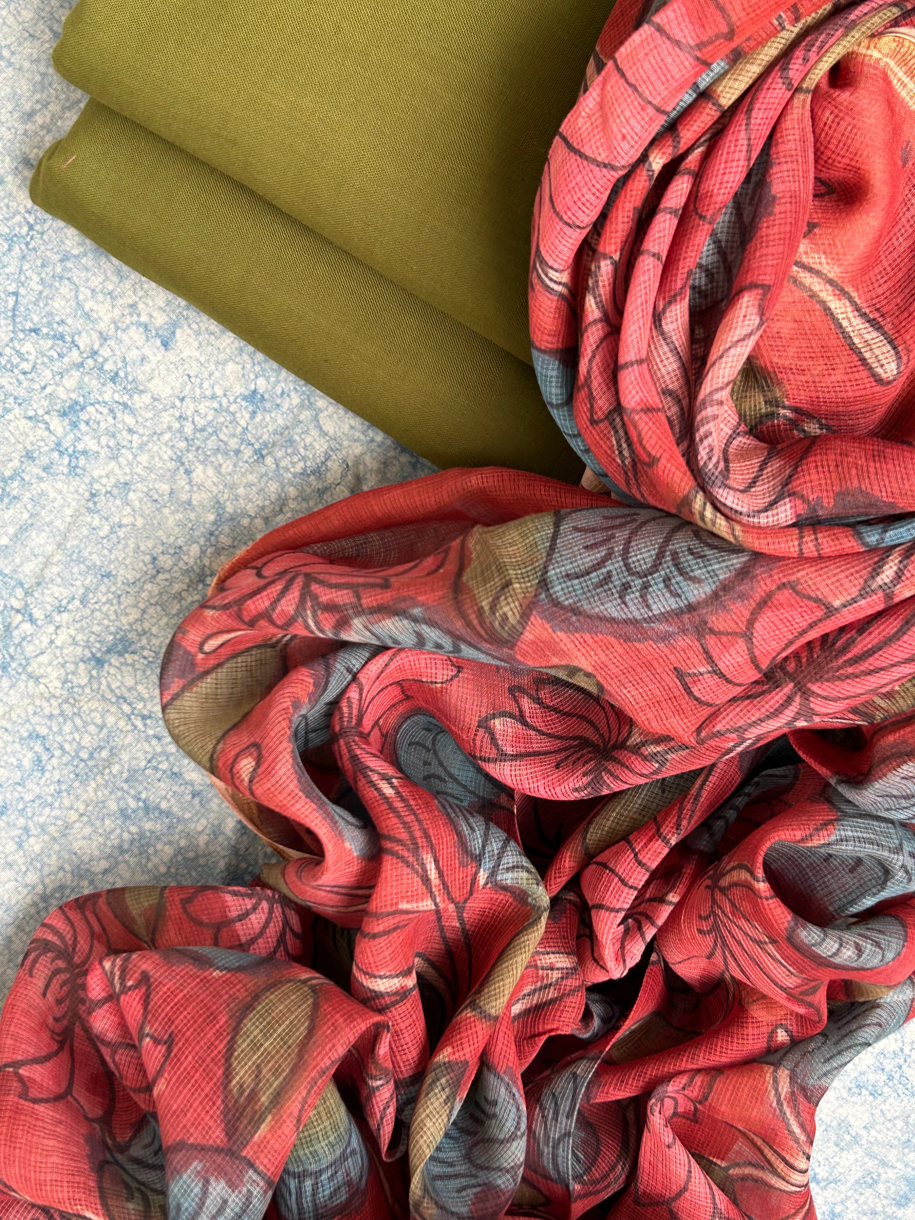 Handwoven Handcrafted Kalamkari Set