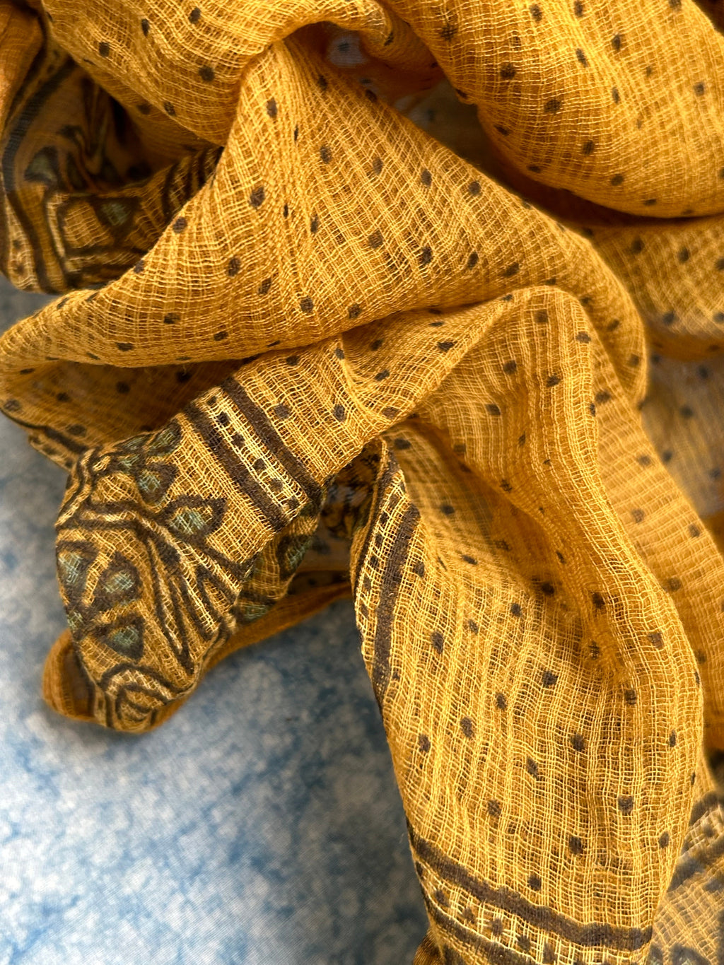 Natural Dyes Handcrafted Ajrakh Kota Dupatta