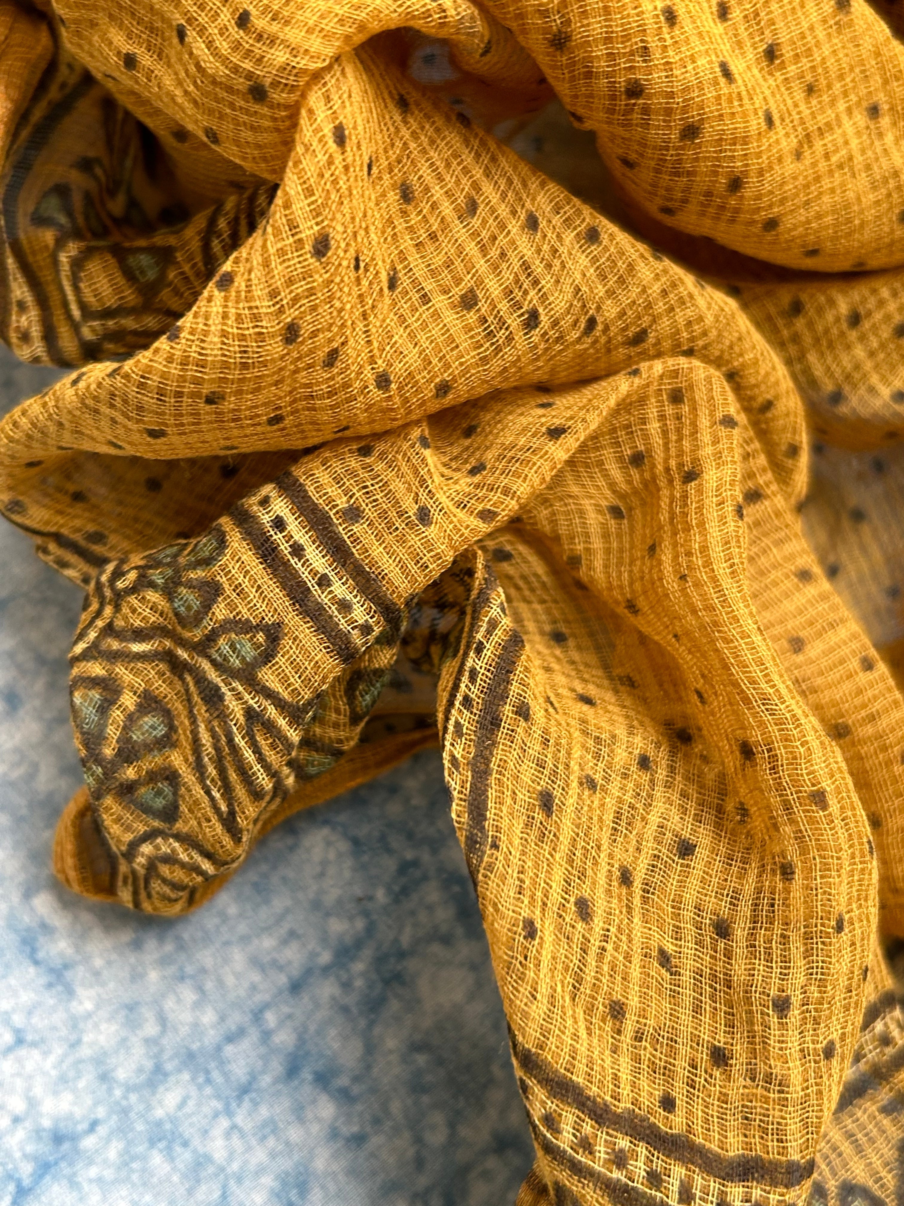 Natural Dyes Handcrafted Ajrakh Kota Dupatta