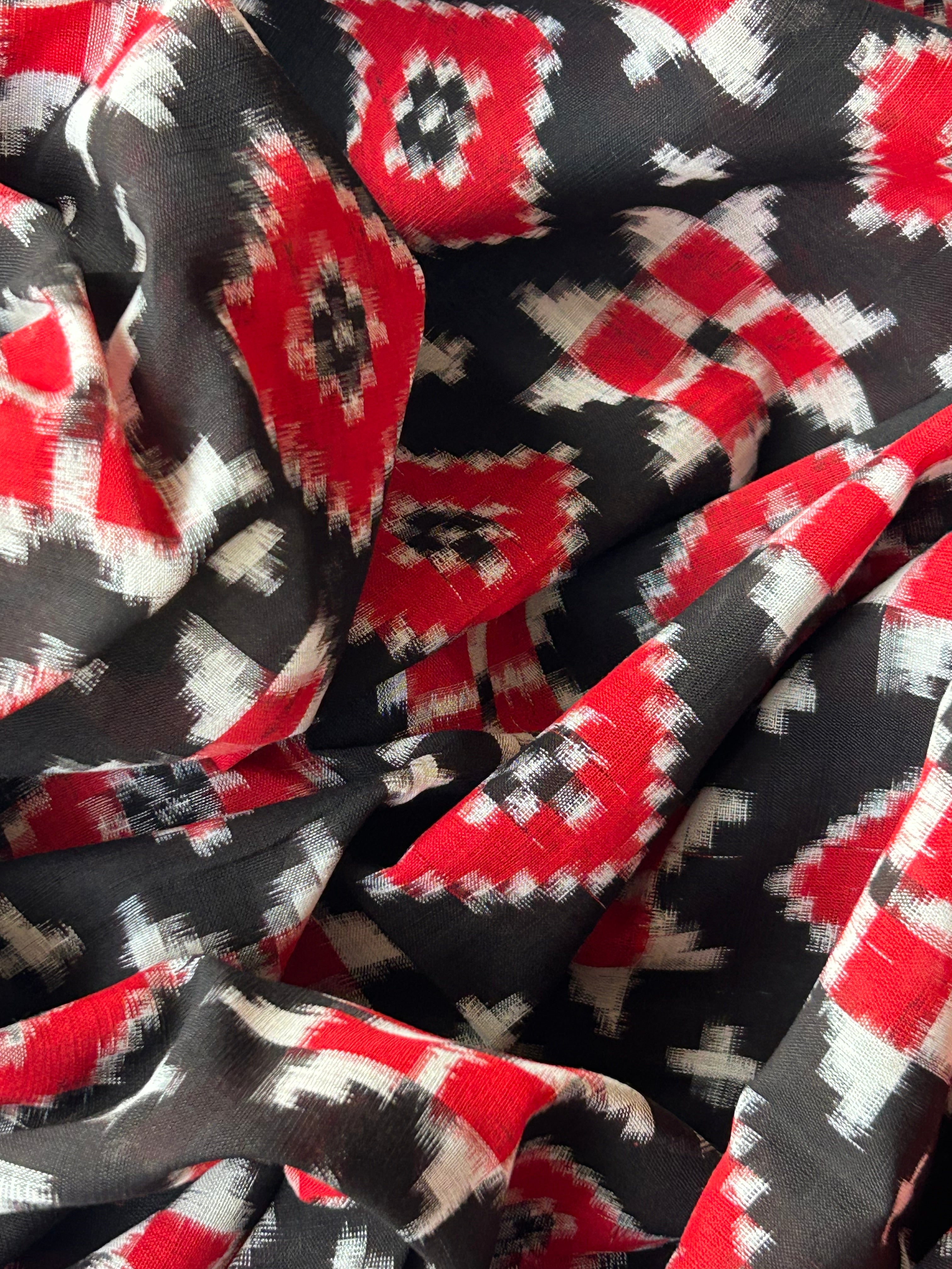 Kajali - Handwoven Ikath Kurta Dupatta Set