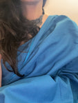 Handwoven 2.5m Checkered Fabric - Blue