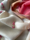 Handwoven Chikankari Work Maheshwari Set