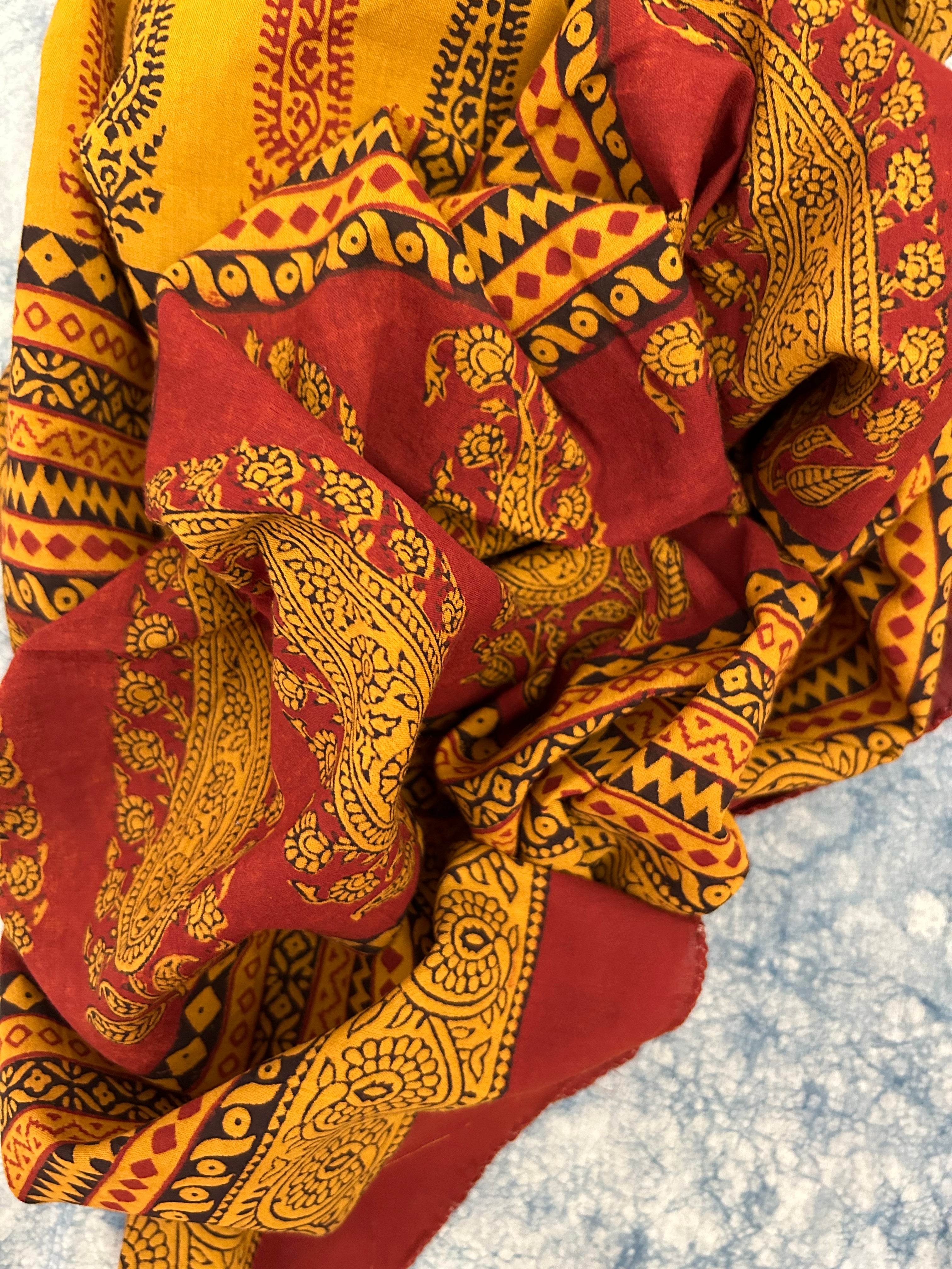 Natural Dyed Bagh Block Print Cotton Suit