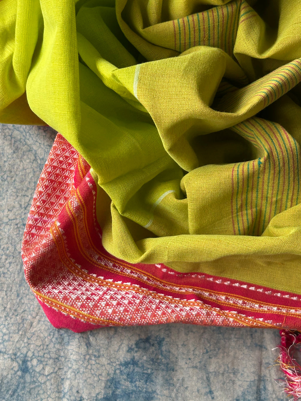 Vaasanti - Handwoven Telangana cotton and Ilkal Dupatta Set