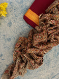 Handwoven Handcrafted Mangalagiri Kalamkari Kurta Dupatta Set