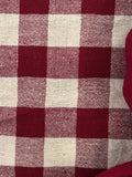 Handspun Handwoven Kotpad Fabric 700 INR/metre - Maroon Checkered