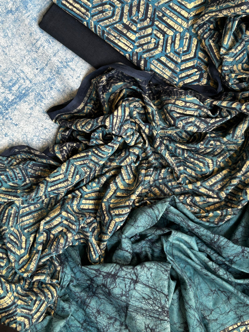 Handblock Batik Cotton Suit