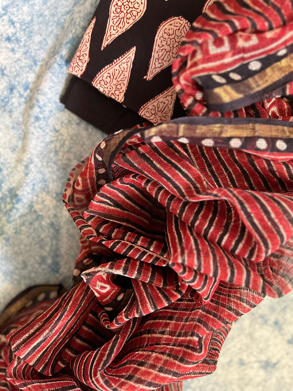 Handcrafted Cotton Kota Dupatta Suit
