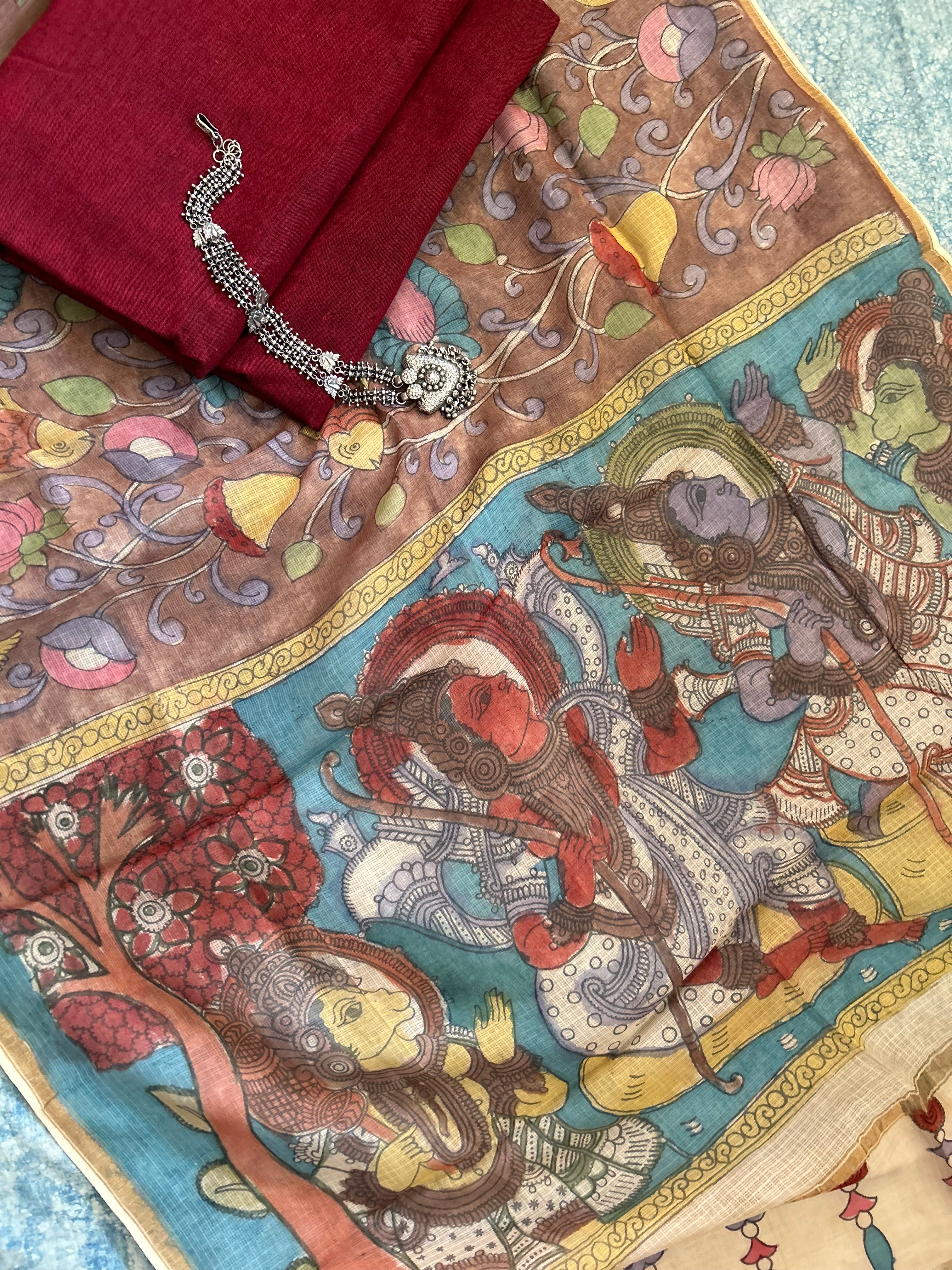 Handwoven Handcrafted Kalamkari Set