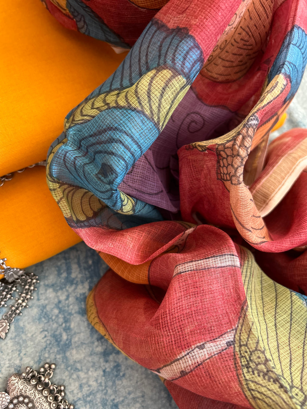 Handwoven Handcrafted Kalamkari Set