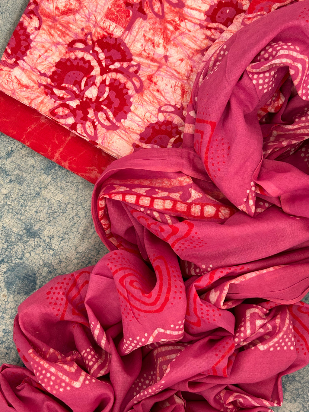 Handblock Batik Cotton Suit
