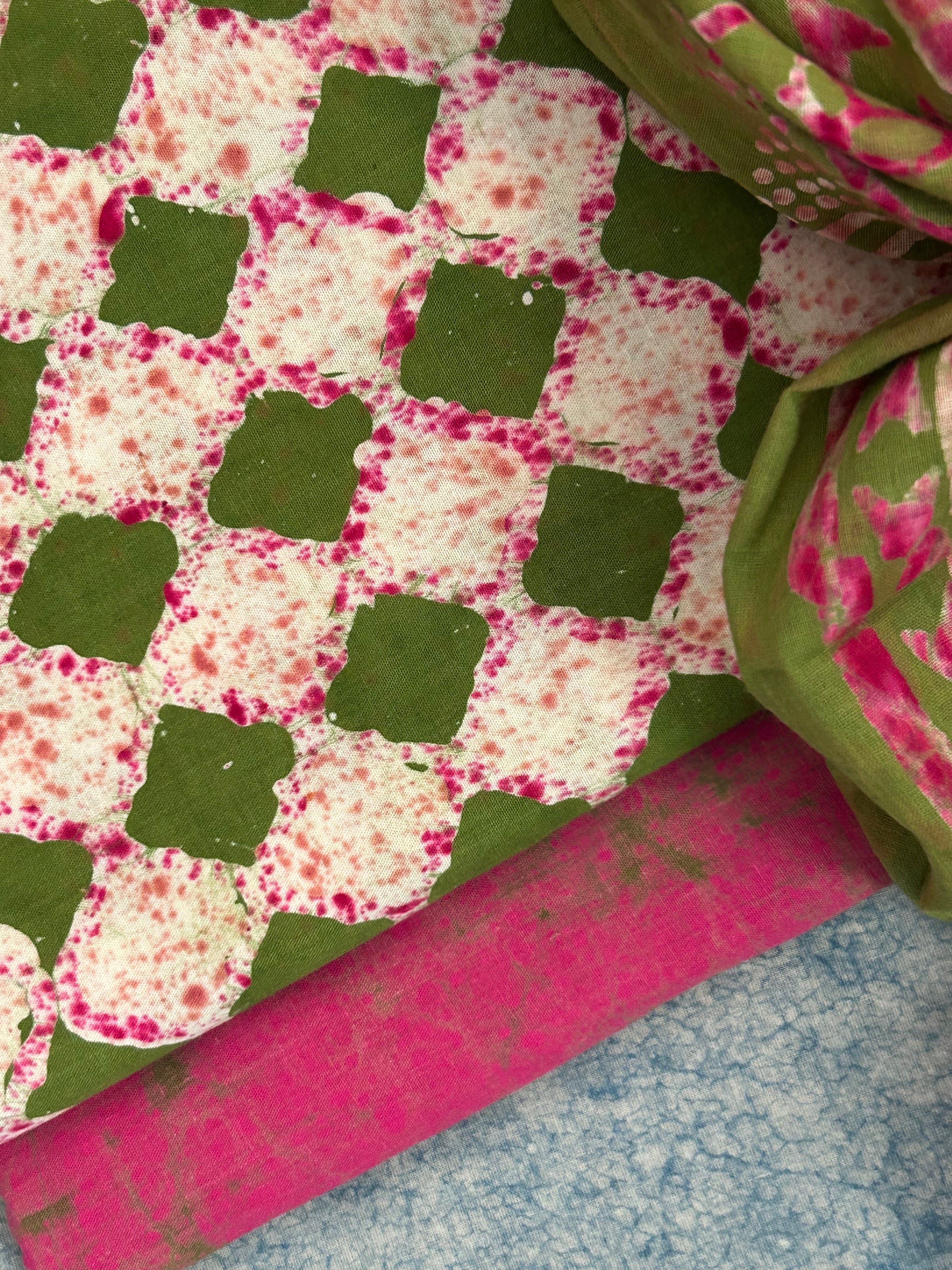 Handblock Batik Cotton Suit