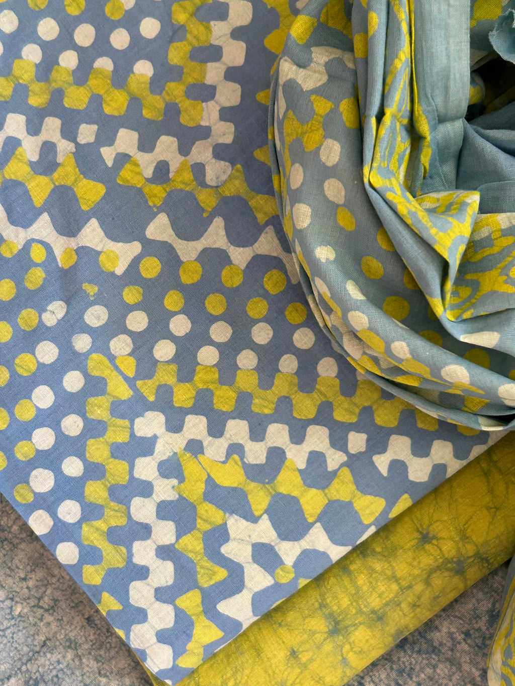 Handblock Batik Cotton Suit