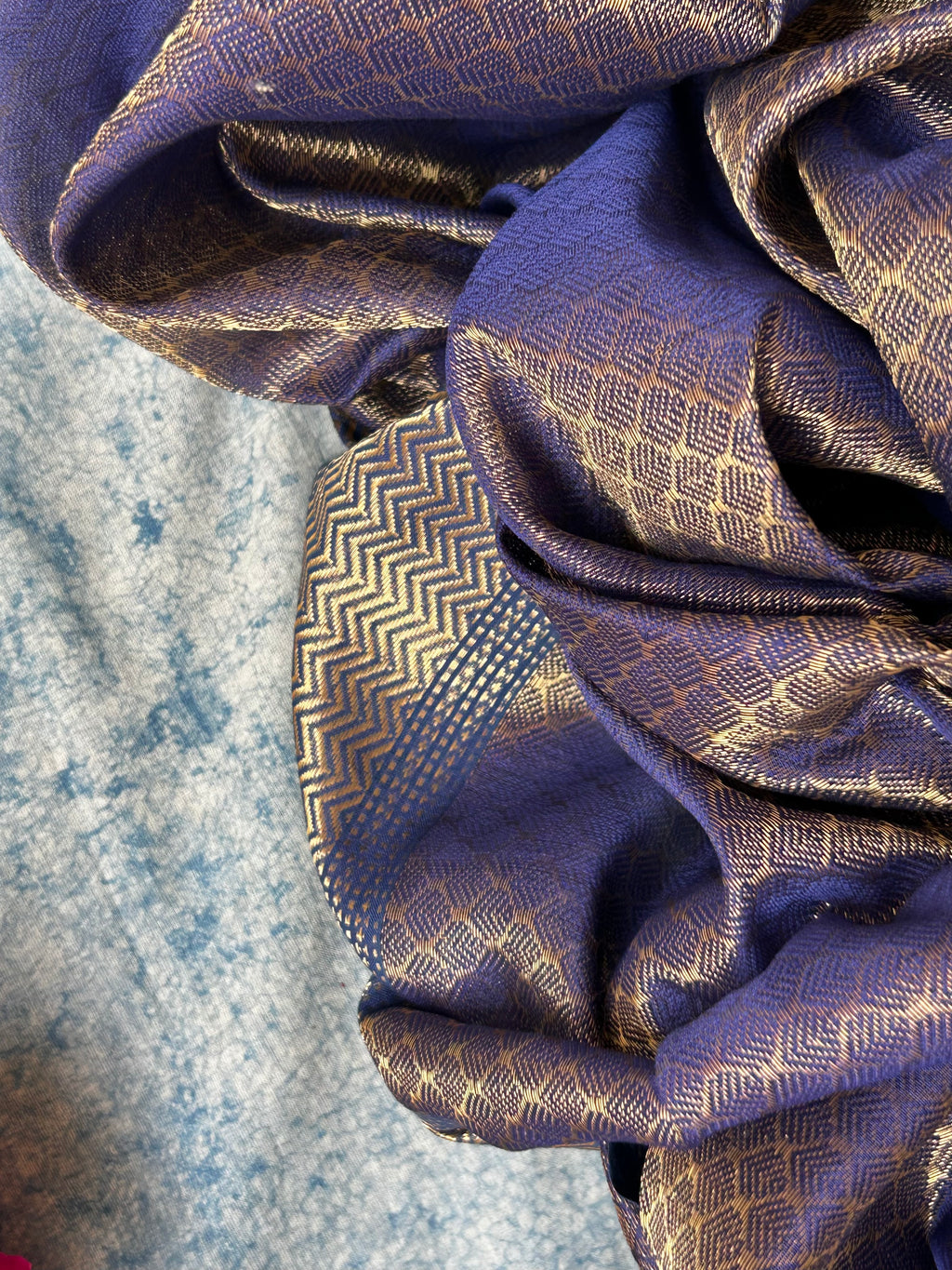 Handwoven Tissue Maheshwari Kurta Dupatta Set