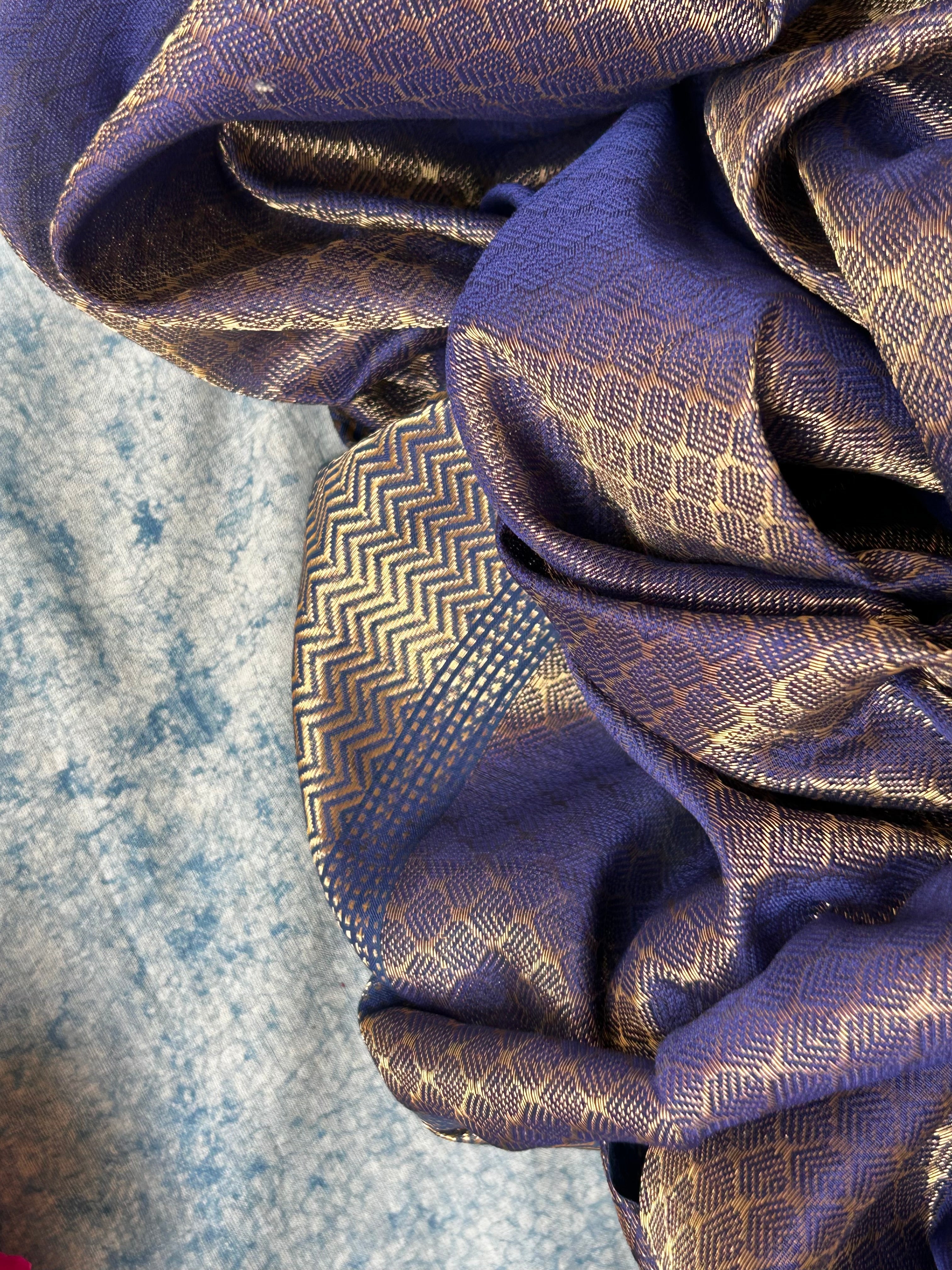 Handwoven Tissue Maheshwari Kurta Dupatta Set