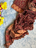 Natural Dyed Bagh Block Print Cotton Suit