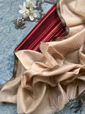 Handwoven Maheshwari Kurta Dupatta Set - Apple Red & Almond