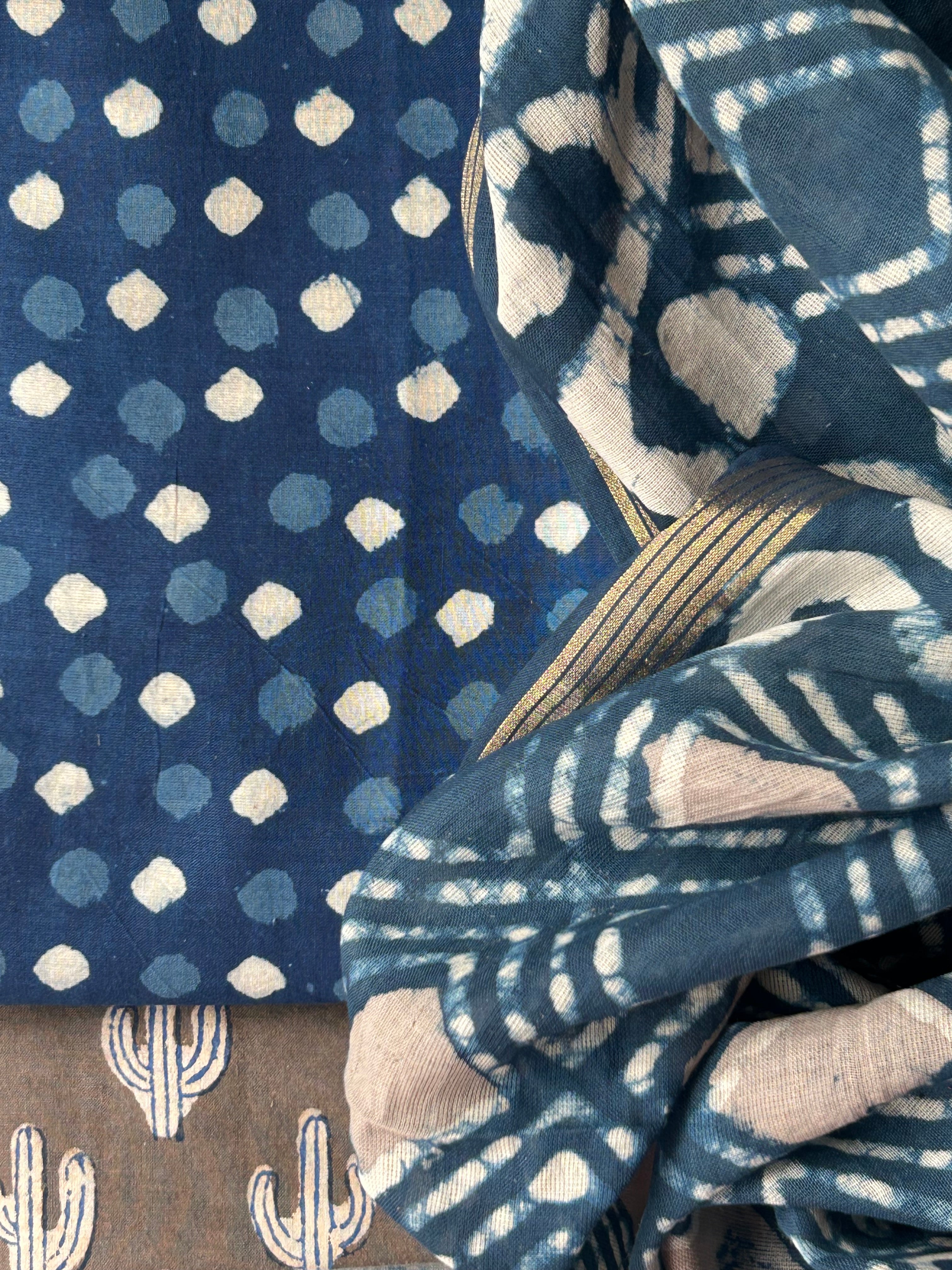 Neel-Tarang - Handcrafted Cotton Suit Set