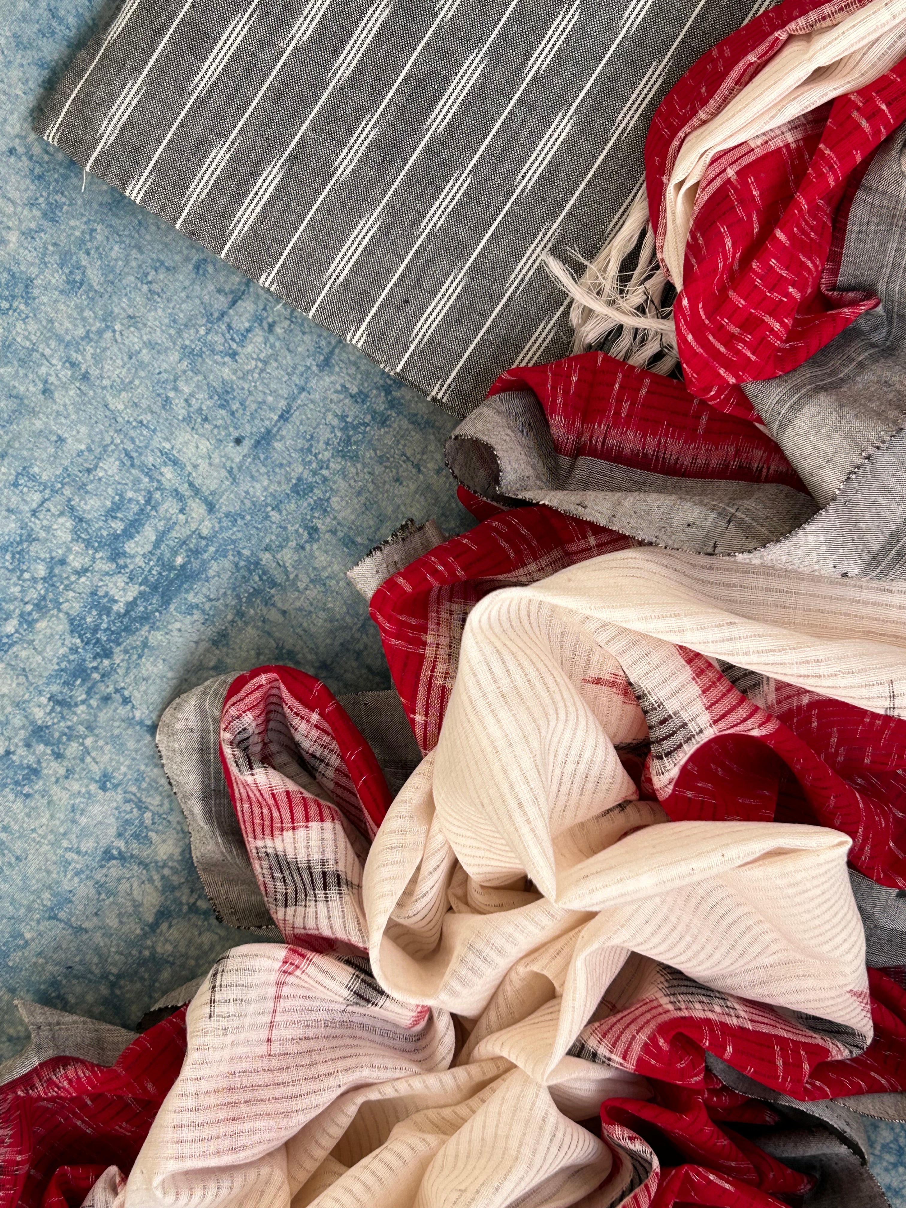 Ikat Weaving Kurta Dupatta Set