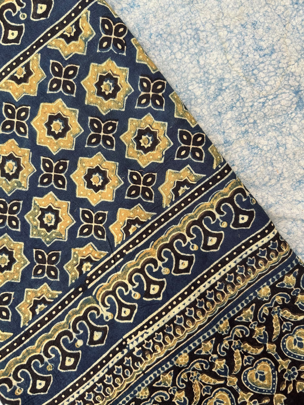 Natural Dyes Hand Block Ajrakh Dupatta