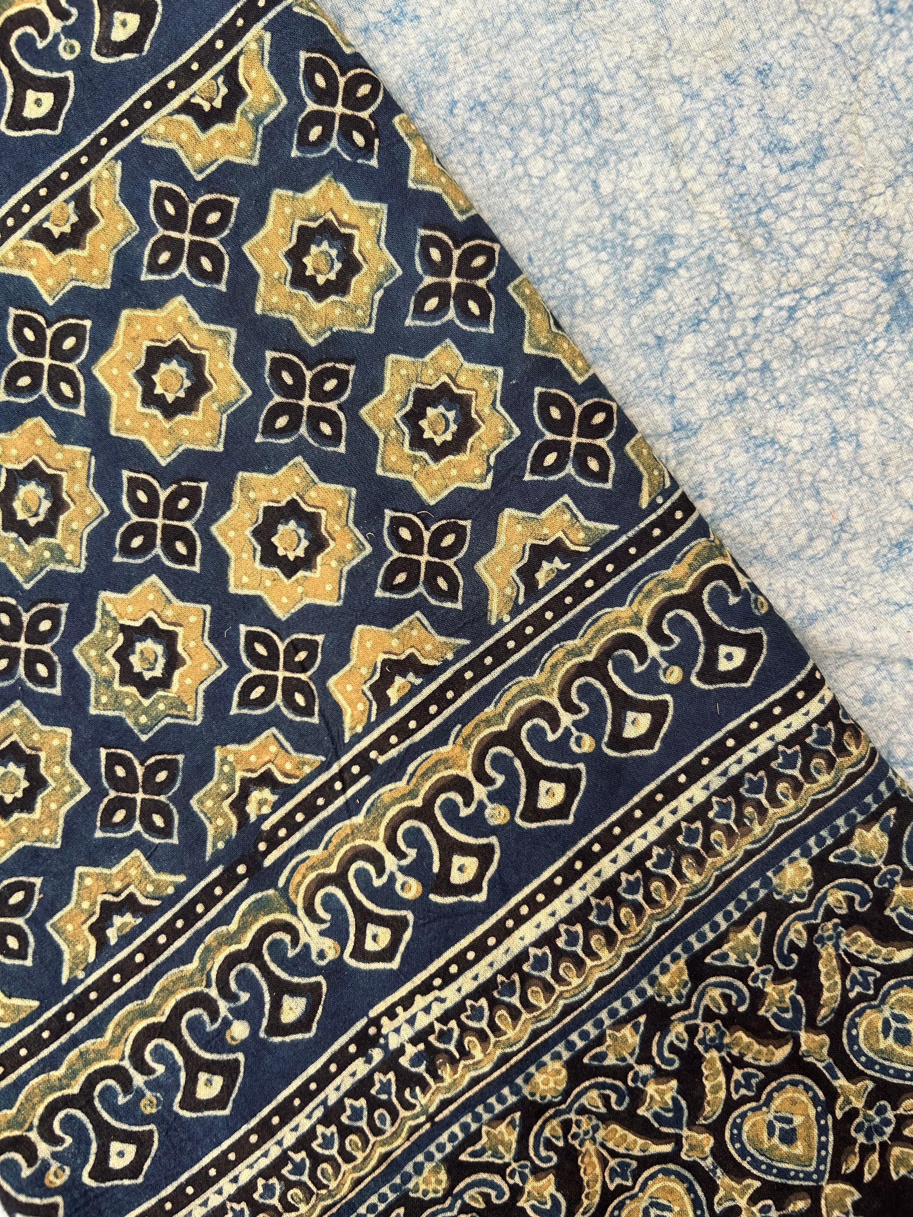 Natural Dyes Hand Block Ajrakh Dupatta