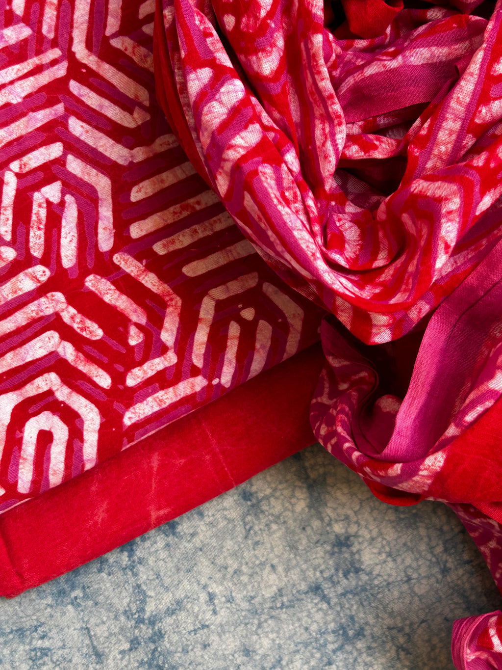 Handblock Batik Cotton Suit