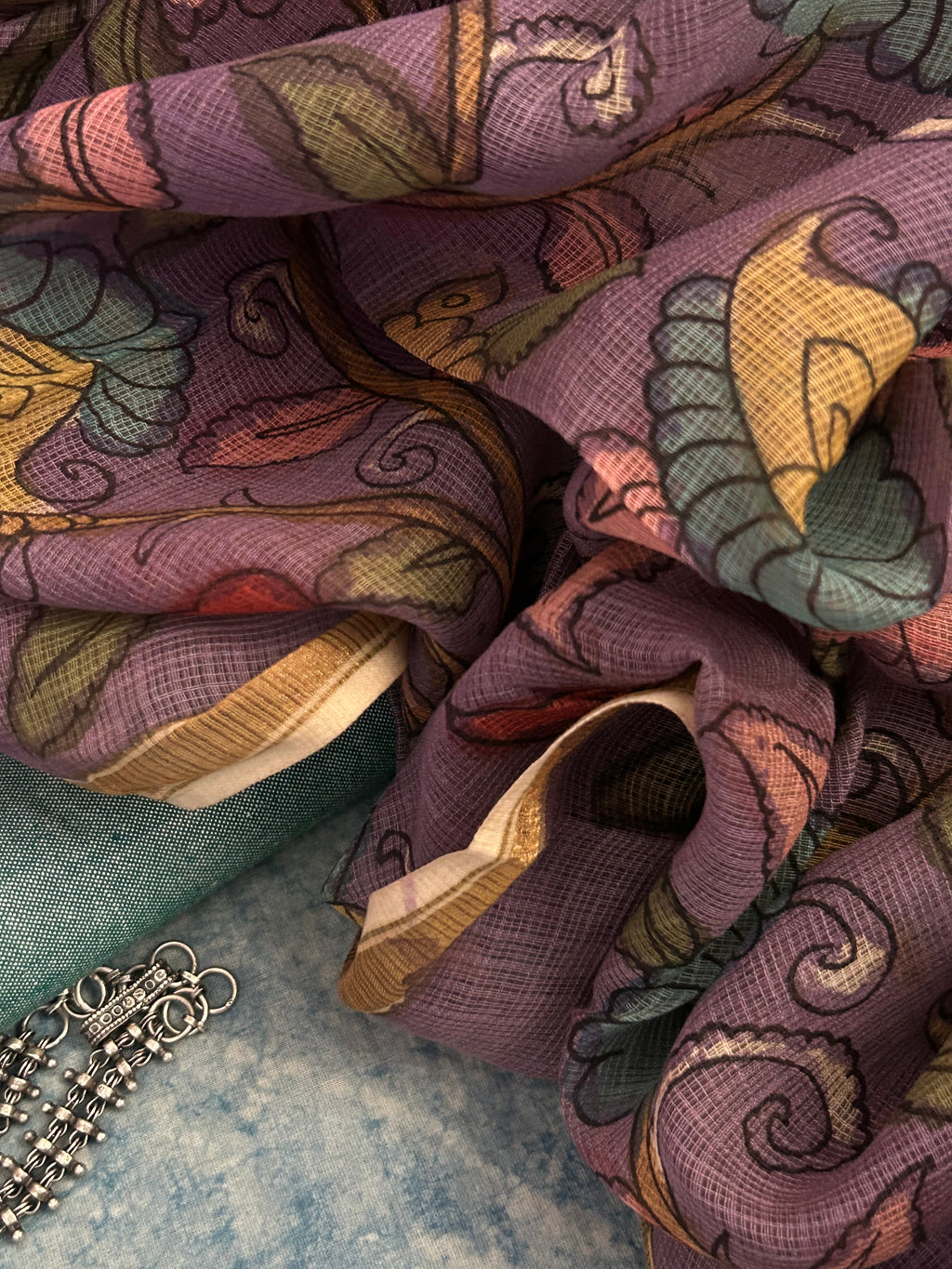 Handwoven Handpainted Kalamkari Set